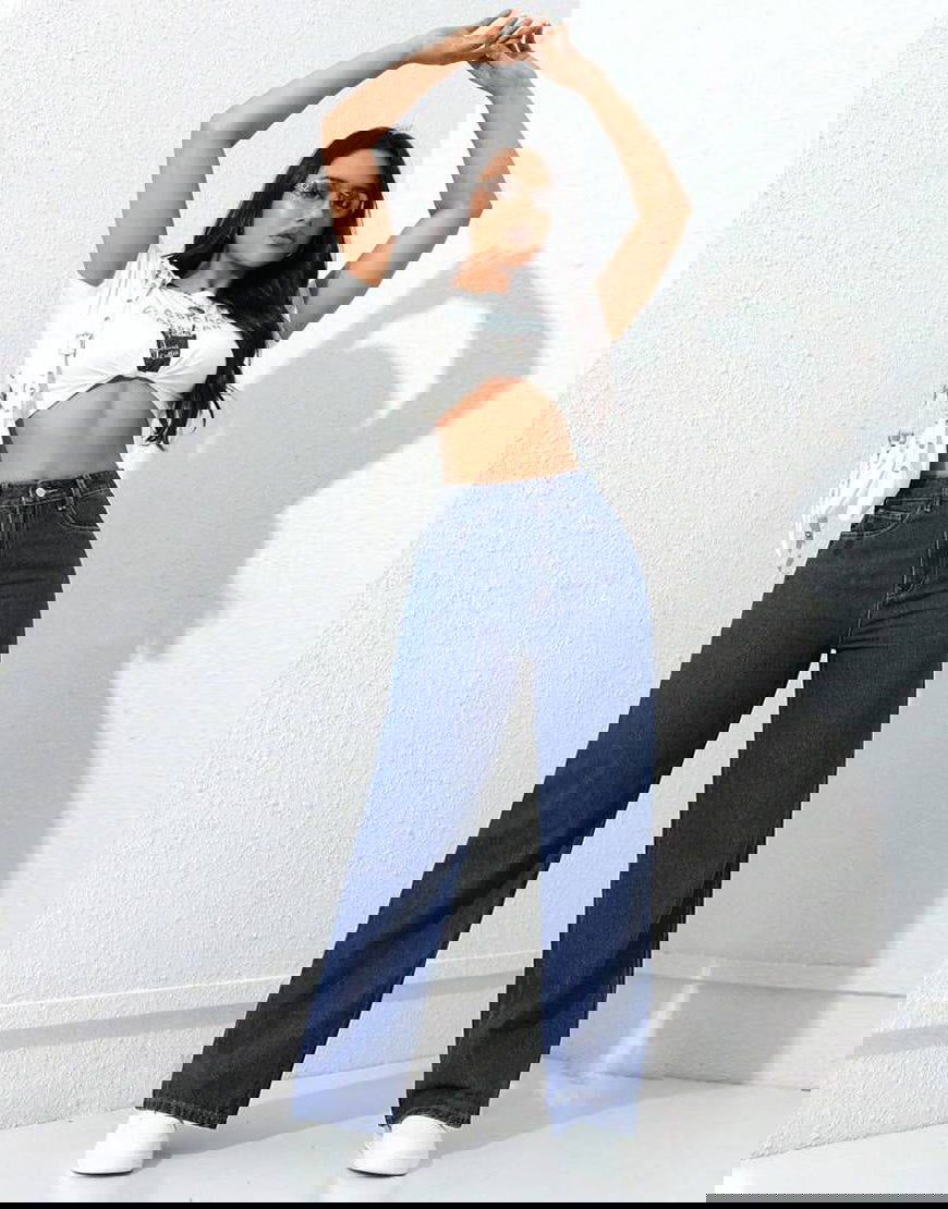 IMSONS Dark Blue High-Waist Loose Mom Jeans. - THE IMSONS