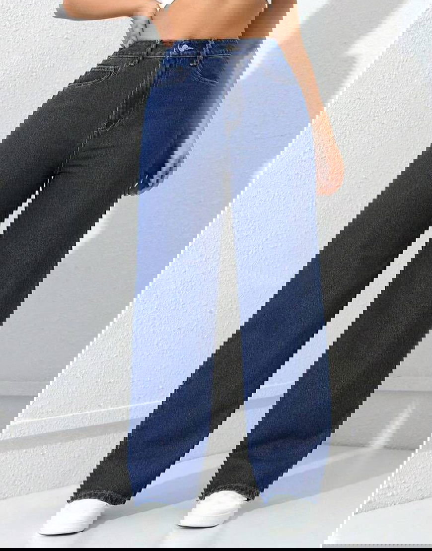 IMSONS Dark Blue High-Waist Loose Mom Jeans. - THE IMSONS