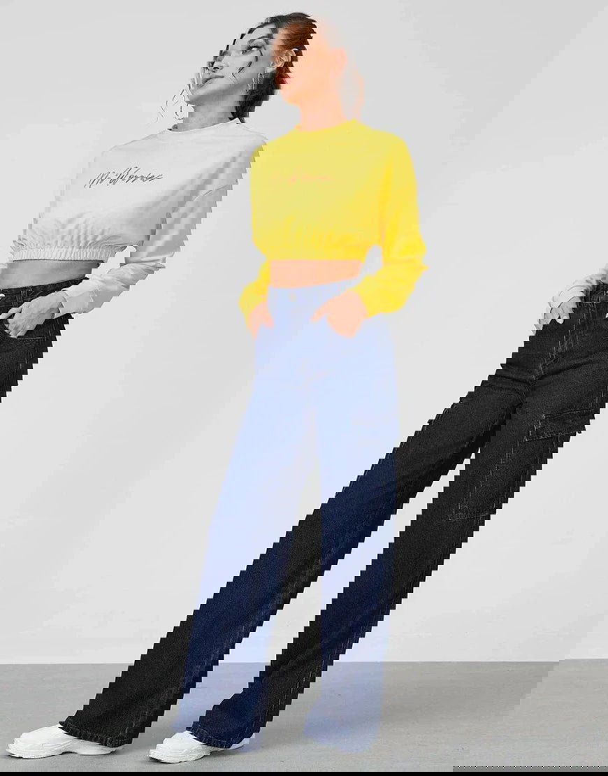 IMSONS High Waisted Loose Cargo Jeans - THE IMSONS