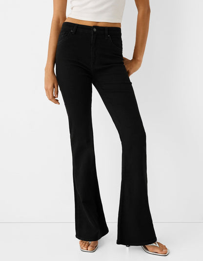 IMSONS Black High-Waist Flare Jeans. - THE IMSONS
