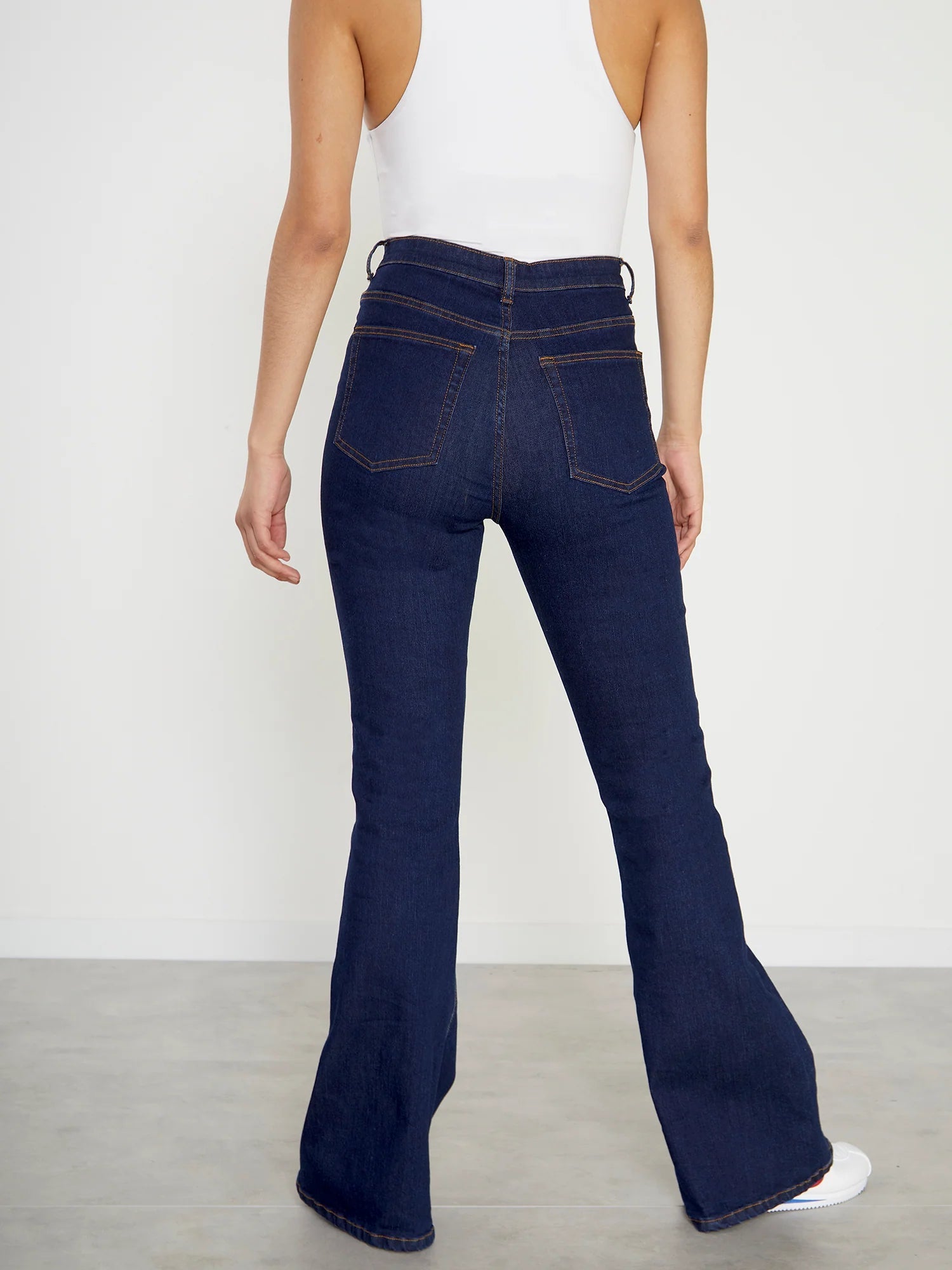 IMSONS Dark Blue Flare High-Waist Jeans - THE IMSONS