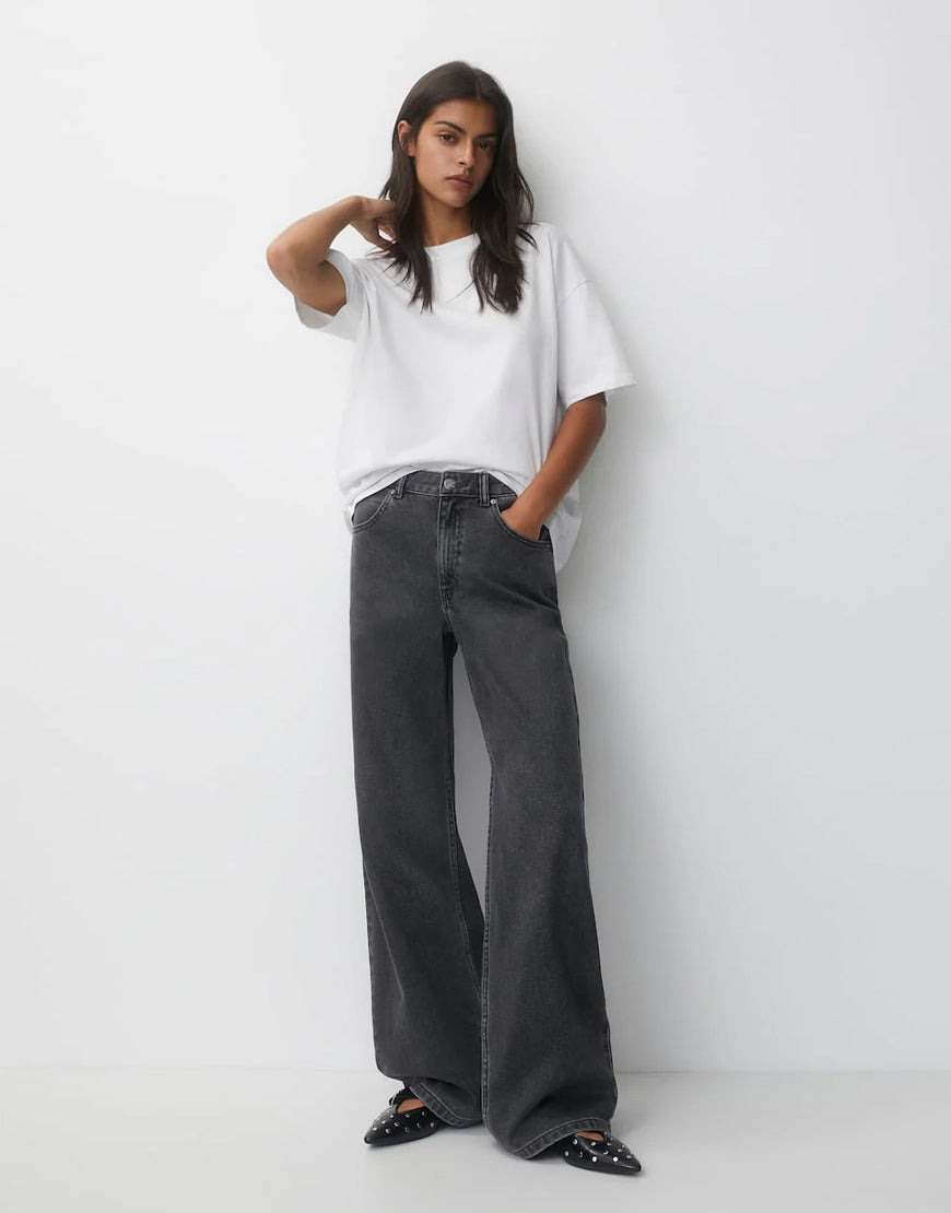 IMSONS Grey Wide-Leg Jeans - THE IMSONS