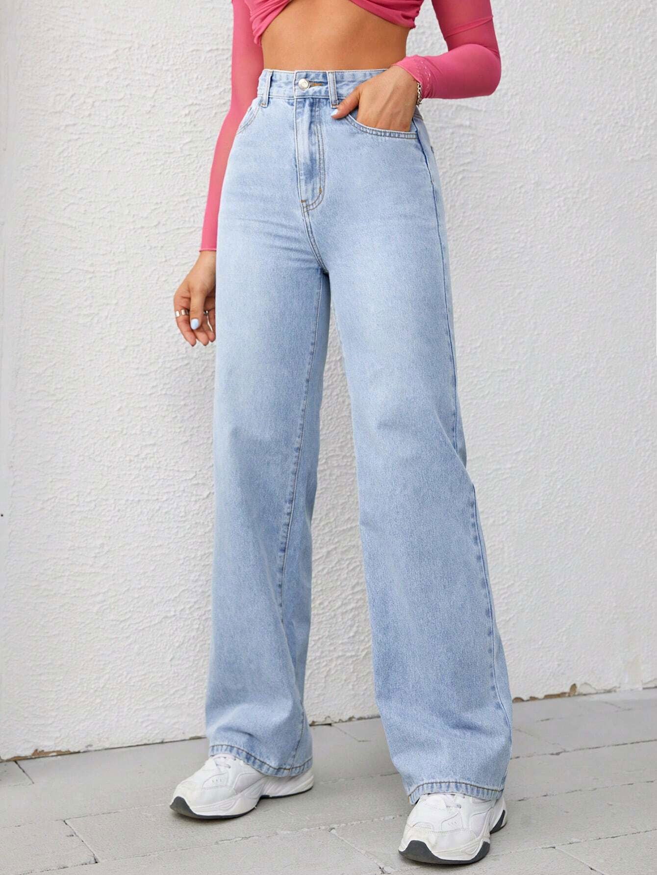 IMSONS Light Blue Loose Mom High-Waist Jeans - THE IMSONS