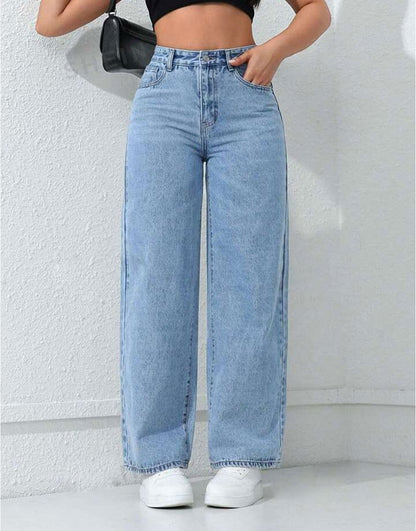 IMSONS Light Blue Loose Mom High-Waist Jeans - THE IMSONS