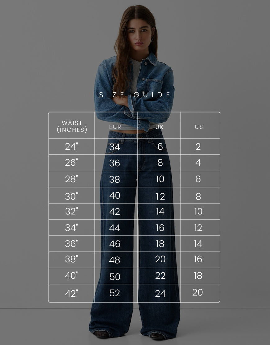 IMSONS Medium Blue High-Waist Wide-Leg  Jeans. - THE IMSONS