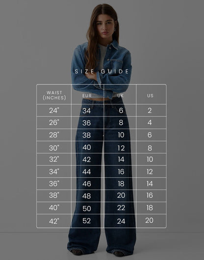 IMSONS Medium Blue High-Waist Wide-Leg  Jeans. - THE IMSONS