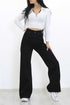 IMSONS Pure Black High-Waist Loose Mom Jeans. - THE IMSONS