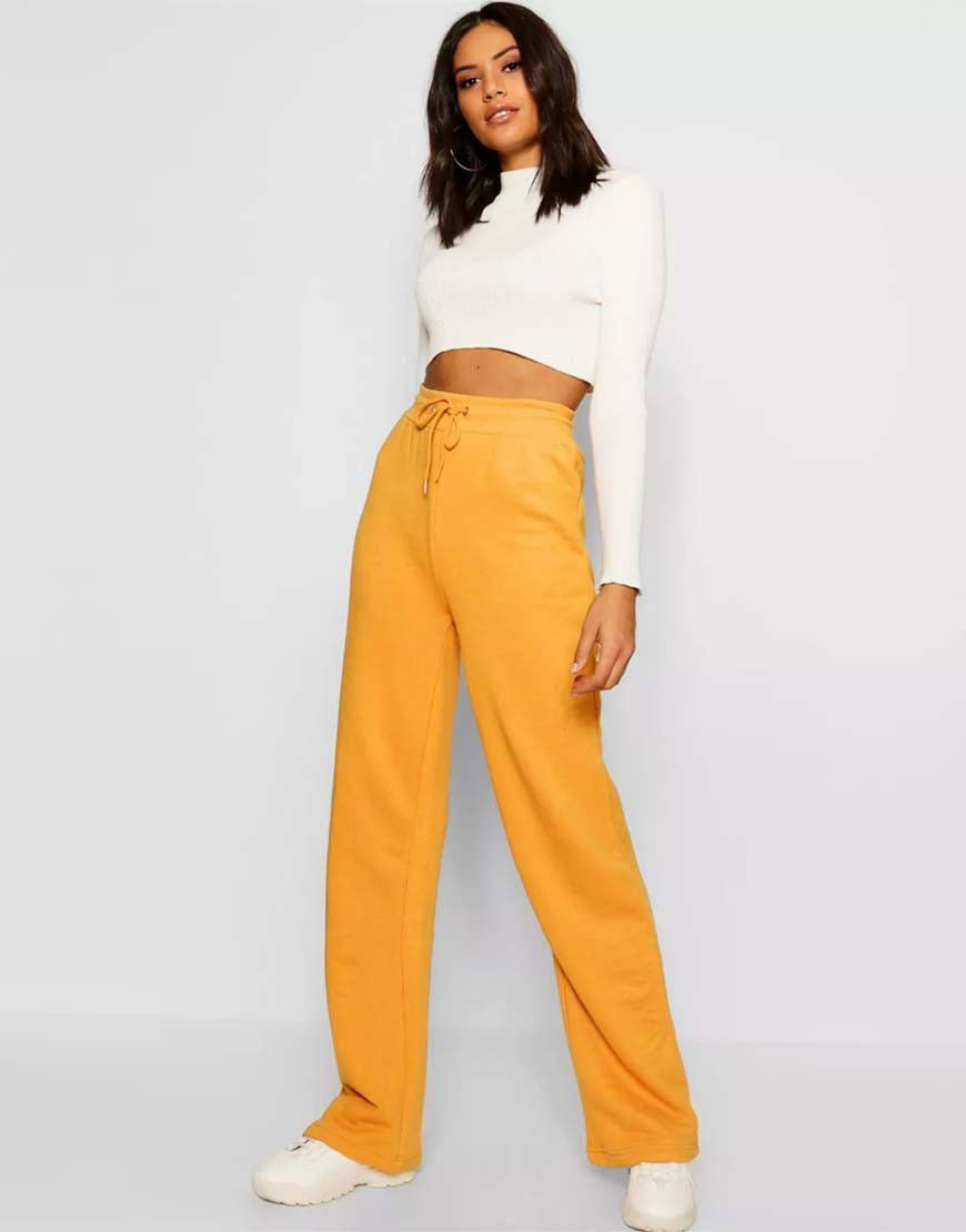 IMSONS Ribbed Wide Leg High-Waist Sweatpant - THE IMSONS