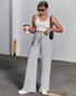 IMSONS Ribbed Wide Leg High-Waist Sweatpant - THE IMSONS