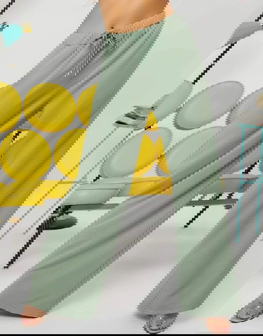 IMSONS Ribbed Wide Leg High-Waist Sweatpant - THE IMSONS