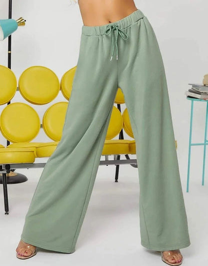 IMSONS Ribbed Wide Leg High-Waist Sweatpant - THE IMSONS