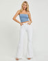 IMSONS White High-Waist Flare Jeans. - THE IMSONS