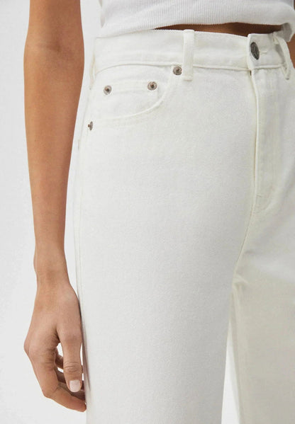 IMSONS White High-Waist Wide-Leg  Jeans. - THE IMSONS