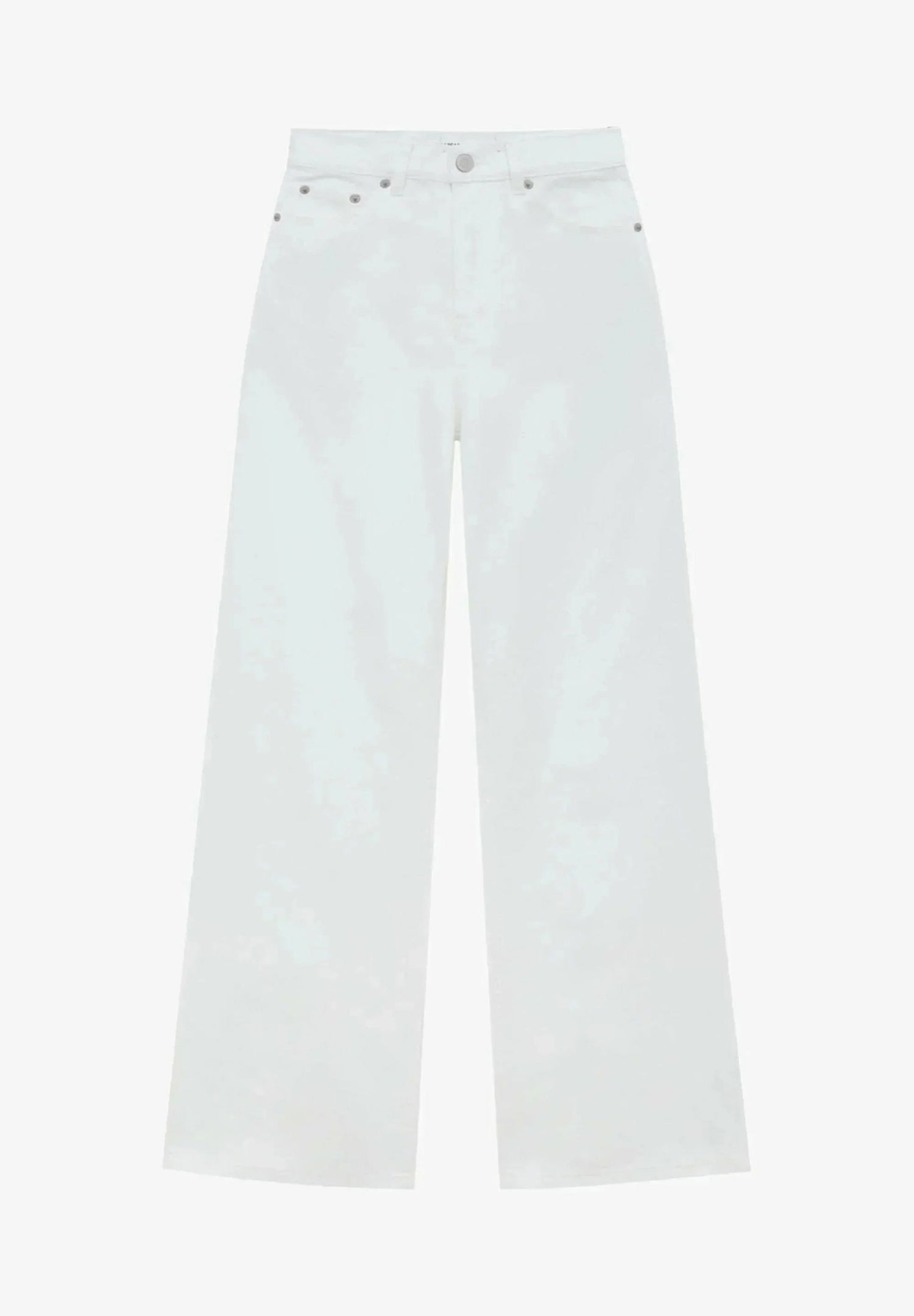 IMSONS White High-Waist Wide-Leg  Jeans. - THE IMSONS