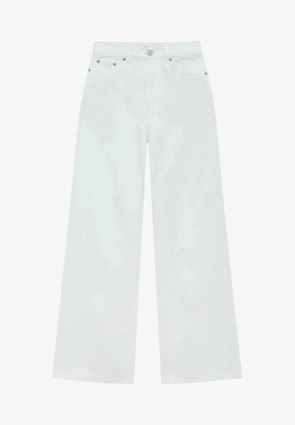 IMSONS White High-Waist Wide-Leg  Jeans. - THE IMSONS
